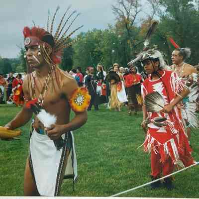 A photograph of traditional dances and outfits