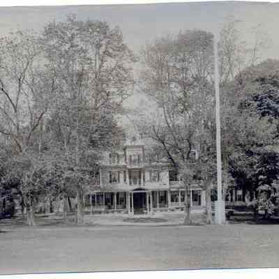 Darling Mansion with flag pole in front; Valley Farm, Darlington
