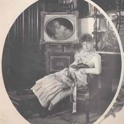 Partial photograph composite Mabel Van Kirk (Col. Miller's grandchild)
