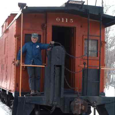 New York, Susquehanna, and Western Caboose #0115 in Franklin Lakes, NJ