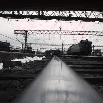 Delaware Lackawanna Electric Train at Hoboken Station
