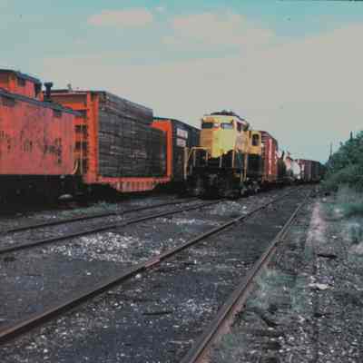 New York, Susquehanna and Western #1800 and Caboose at Elmwood Park, NJ
