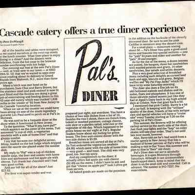 Pal's Diner article
