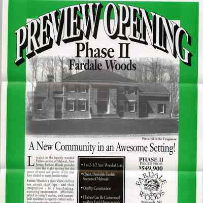 Fardale Woods Development Brochure.