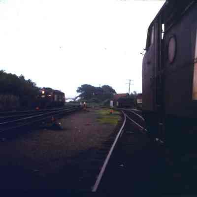 Penn Central E8s meet in Bayhead, NJ