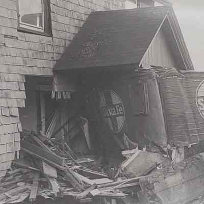 Train rolled down an embankment and crashed into this home