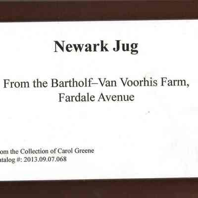 Newark Jug Caption