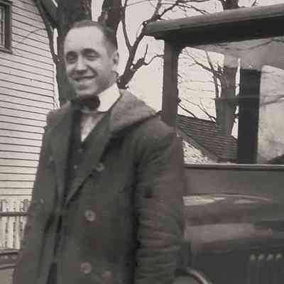 Harry Furman with Model T Ford