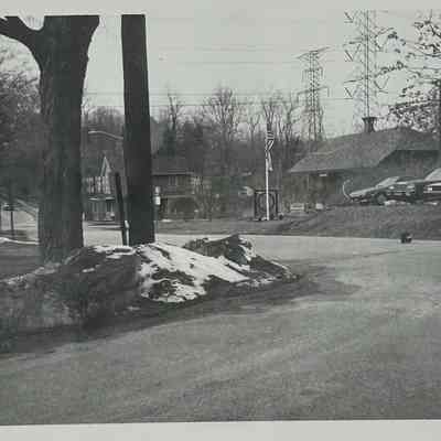 Old Train Station and parking lot.
