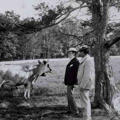 Alvin Cushing and Edwin Fisher Carpenter at Valley Farm