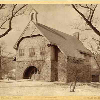 Photo of Darlington Schoolhouse looking SW by Frank P. Jewett, Orange, NY