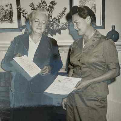 Girl Scout Presidents Exhibiting Charters