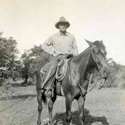 Riding Horse in James River, TX