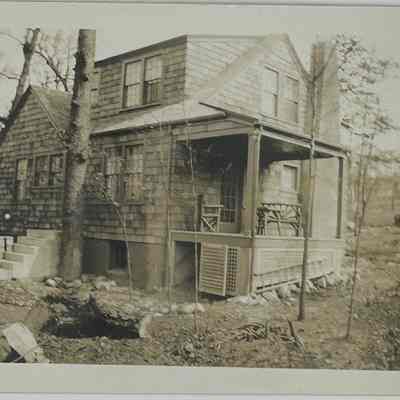 The side/back of the house in the 1920s