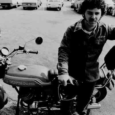 Man with motorcycle