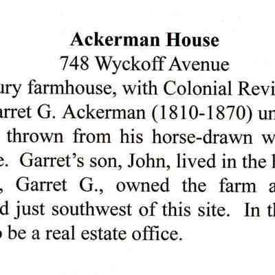 Ackerman House Caption