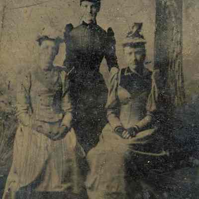 Anna Jane Bodine Young (right)