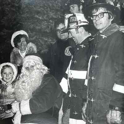 Santa and the Fire Department