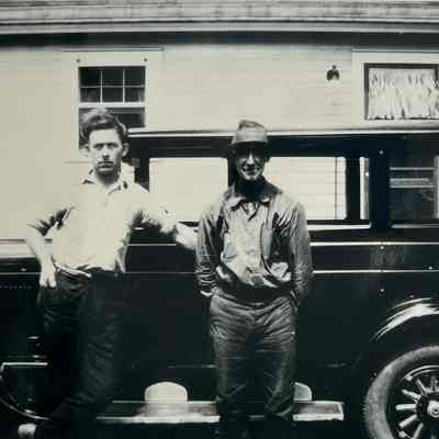 Clarence Wanamaker and Abe Vanhorn