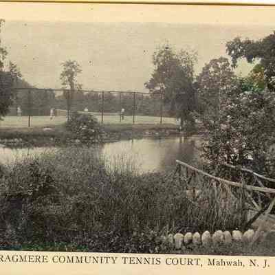 Postcard: Cragmere Community Tennis Court, Mahwah N.J.
