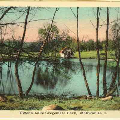 Postcard: Lake Oweno Cragmere Park, Mahwah N.J.