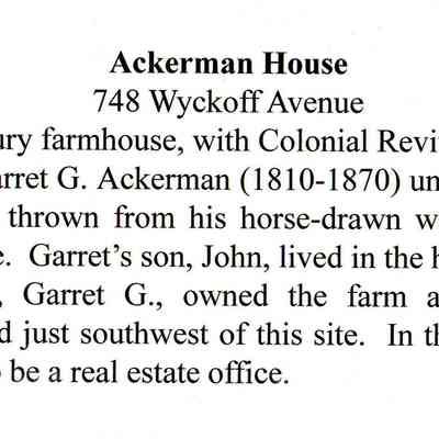Ackerman House Caption