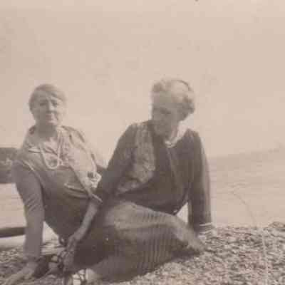 Rachel Mann and Rachel Winter on Beach