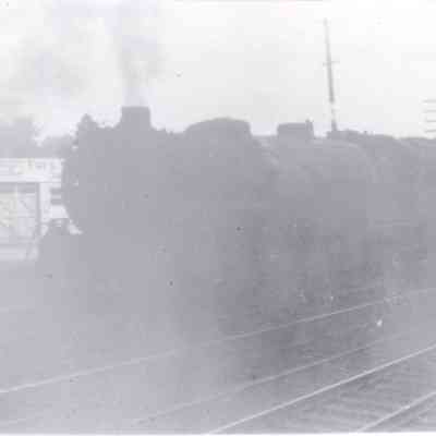 Frieght train stops for water