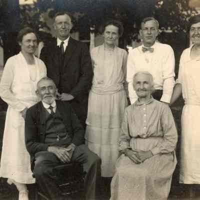 Anna Jane Bodine Young with family