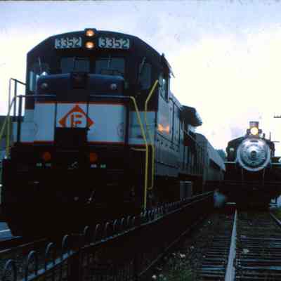 Erie #3352 and Erie #148 Trains