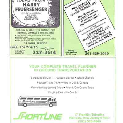1984 Mahwah, New Jersey Booklet by the Mahwah Chamber of Commerce (Page 8)