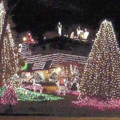 Christmas Lights at the Elvis House