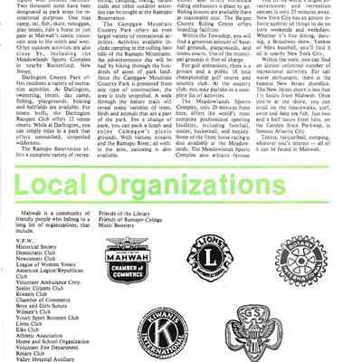 1984 Mahwah, New Jersey Booklet by the Mahwah Chamber of Commerce (Page 13)