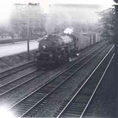 Erie train going at 40 mph at Suffern, NY