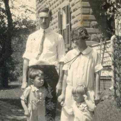 Violet and Chester Van Houten and children