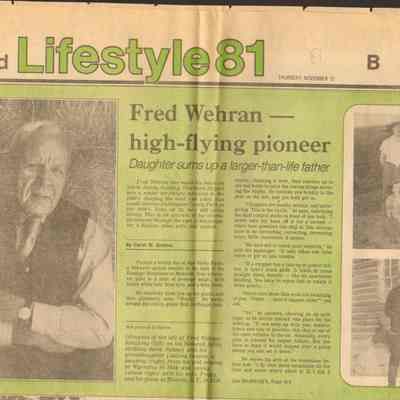 Fred Wehran High Flying Engineer