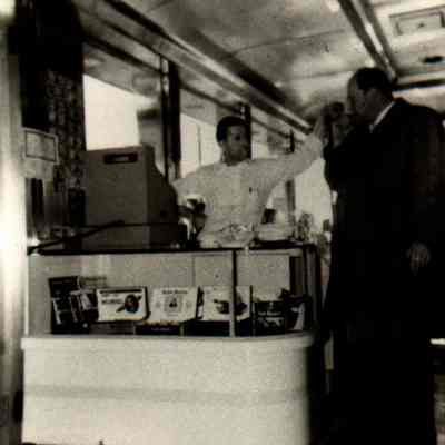 John Pal and Red Reich at Pal's Diner