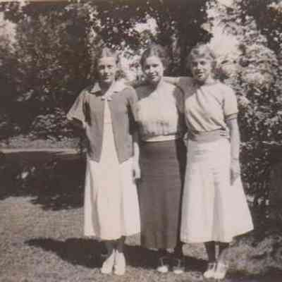 Isabel Smith, Mildred Winter, and Ruth Simpson