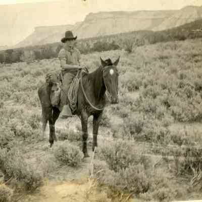Riding a Horse in the Mesa Verde, CO