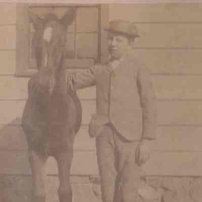Albert Winter with Horse