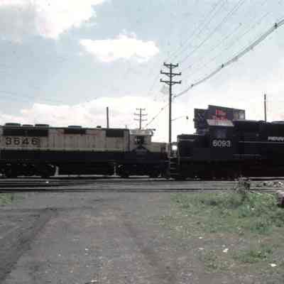 Penn Central #6093 and Reading #3646