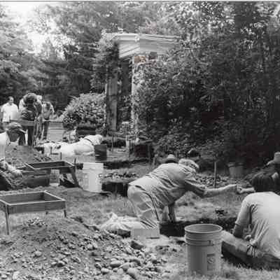Archeology Dig at Sheffield Bugg Lewis House