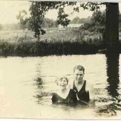 Album owner in Wanamakers Pond: Origformat: Print-Photographic