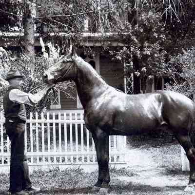 Edwin Fisher Carpenter with horse