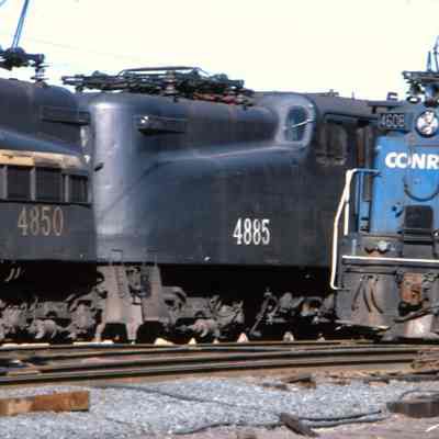 Pennsylvania Railroad #4850 and #4885 and Conrail #4608