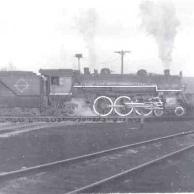 Erie #2750 Being Turned on a Turntable