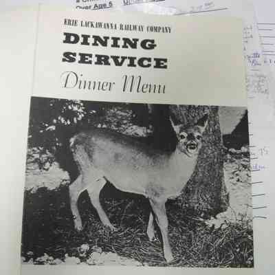 Erie Lackawanner Dining Service Menu