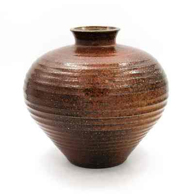 Salt-Glazed Wood-Fired Vase | Vase au feu de bois glacé au sel