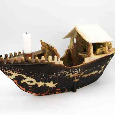 Flower Boat | Porte-fleurs en forme de bateau