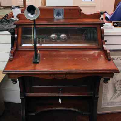 1892 "Blue Bell" Western Electric Folding Cabinet Desk Set (107)